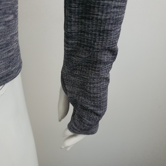 Lululemon Size AU10 Swiftly Tech Blue Grey Marle Long Sleeve Top - Picture 8 of 8